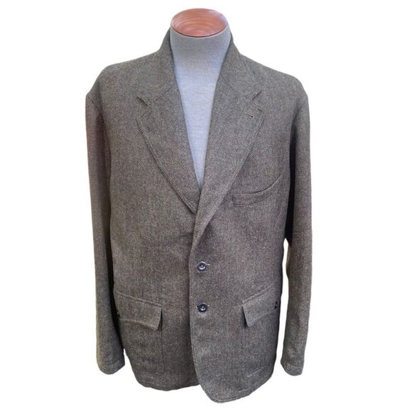 Ralph Lauren Double RL Cotton/Wool Sport Coat XXL 3 Btn Ctr Vent Front Pockets - Picture 1 of 14